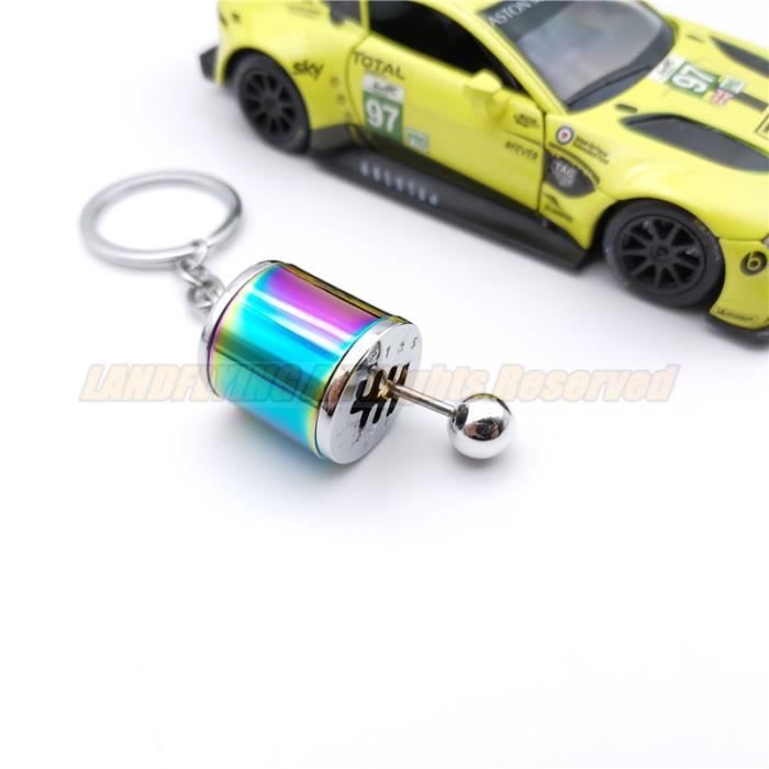 Porte-clés,Pièces de voiture Tuning Racing porte clés Turbo chargeur roue jante azote bouteille boîte de - Type KC-6 Speed Gearbox