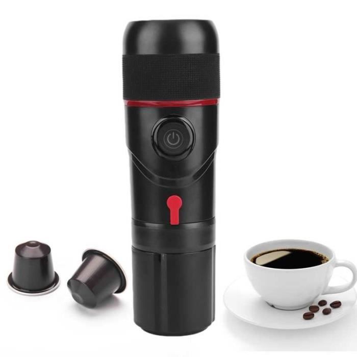 Machine à café,Cafetière maison voiture double usage auto chauffant cafetière pour voyage en plein air USB-allume cigare Portable