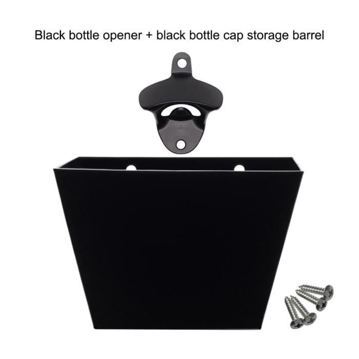 Tire-Bouchon,Ouvre bouteille de bière à montage mural, boîte à vis, ouvre bouteille en verre en acier inoxydable - Type BK1