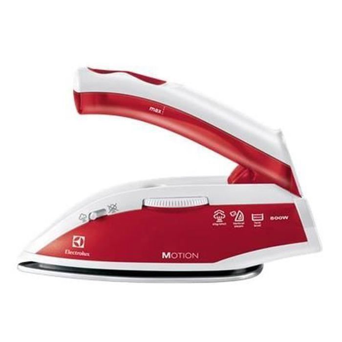 Electrolux EDBT800, Fer à repasse à sec, Semelle en acier inoxydable, Rouge, Blanc, 800 W, 220 - 240