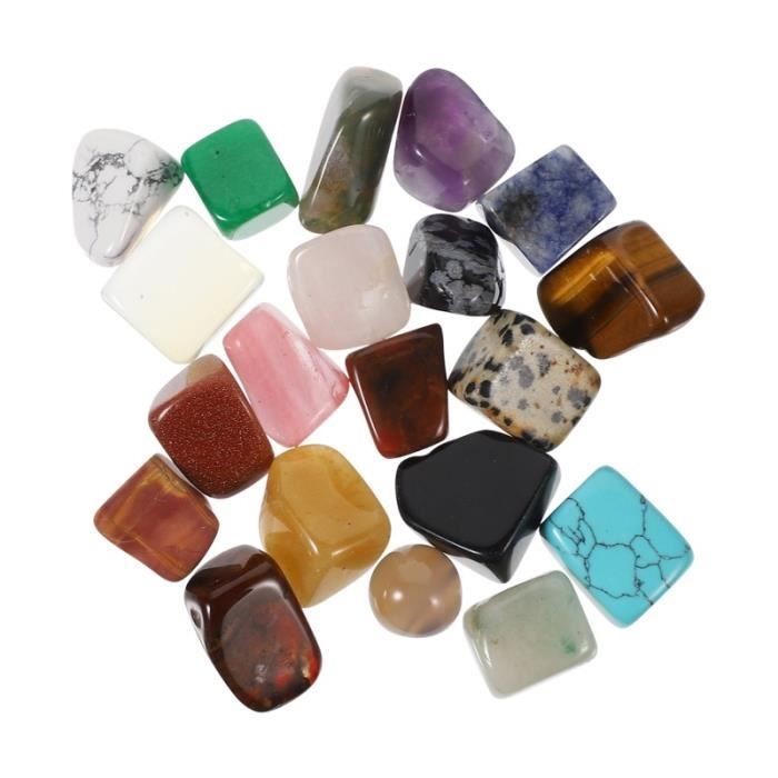 20pcs minéraux cristaux minerai naturel pierres naturelles pierres de minerai échantillons de pierre
