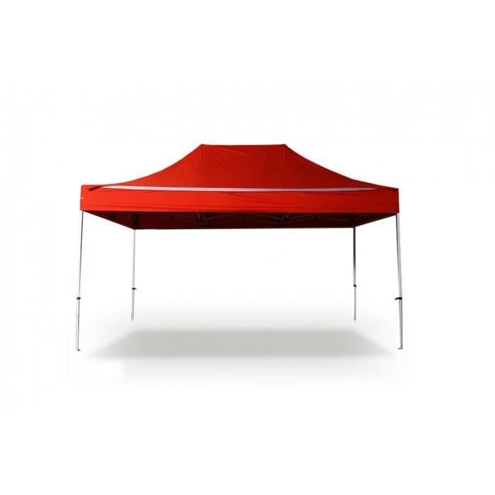 Tente pliante Barnum Tonnelle 3x4.5m polyester 300g/m² pelliculé PVC tube aluminium 40mm hexagonal Montage minute