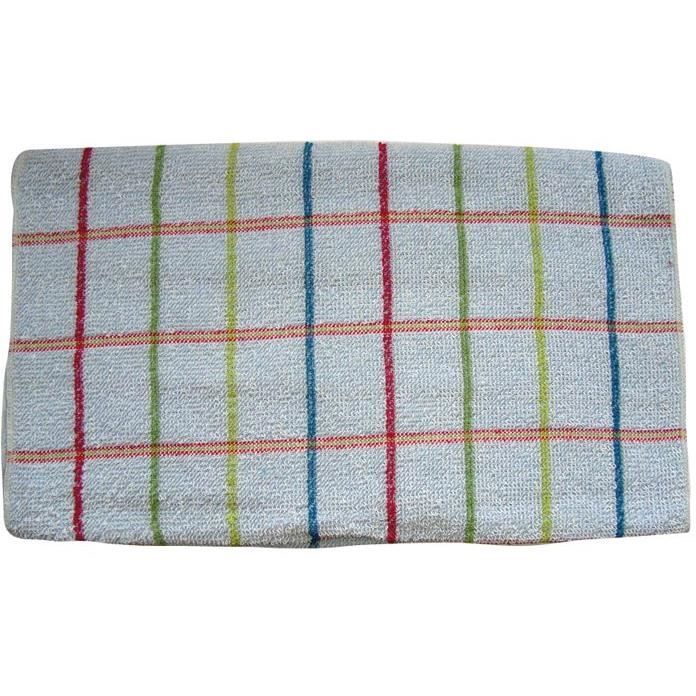 Rouleau essuie mains en coton - 50x240 cm - bleu