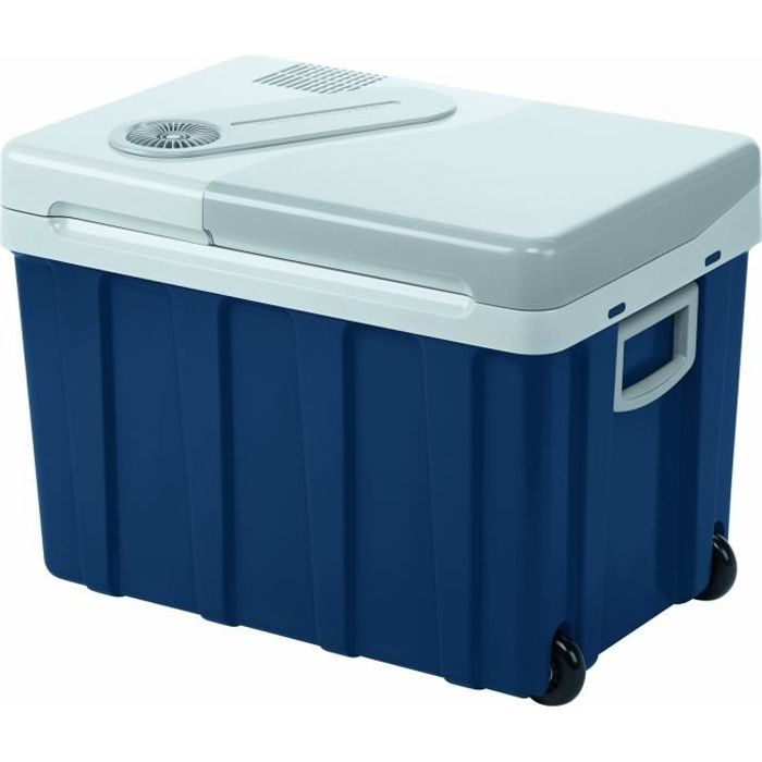 MOBICOOL W40ACDC Glacière électrique portable équipée de roulettes , 39L, 12-24V-230V, 18°C en dessous de la température ambiante