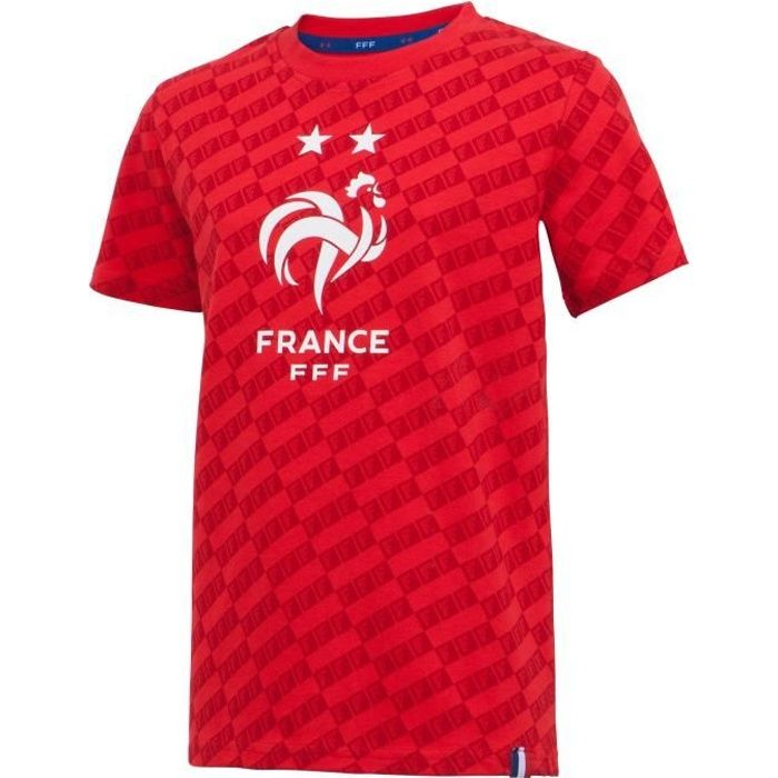 T-shirt FFF - Collection officielle EQUIPE DE FRANCE - Enfant - Rouge