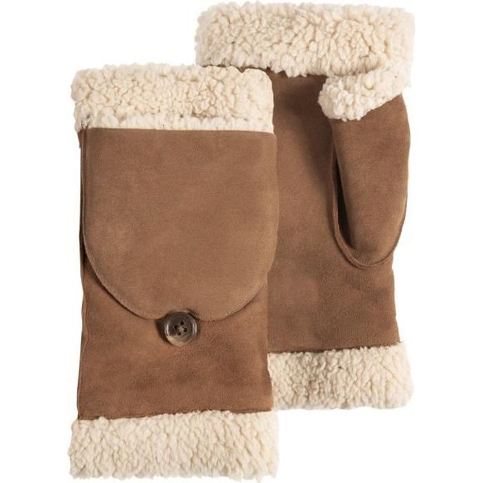 Isotoner Mitaines cognac femme