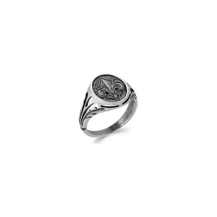 Chevalière Fleur de Lys Argent Homme