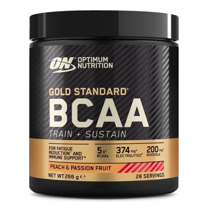 OPTIMUM NUTRITION Pot BCAA Train & Sustain Pêche / Passion - 266 gr