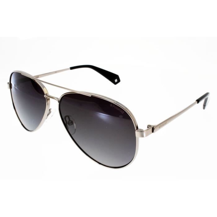 Lunettes de soleil POLAROID 6069 Argent de forme Pilote Aviator Mixte Indice 3 Polarisé