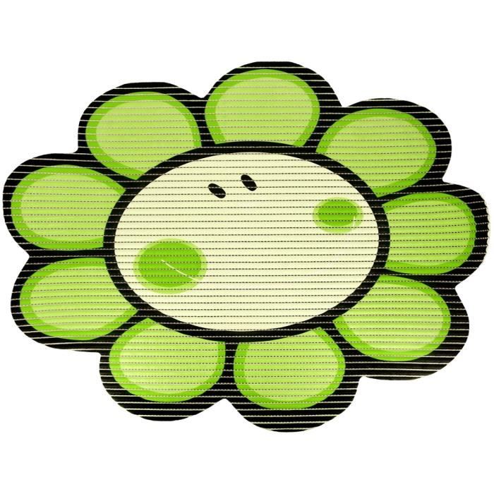 Tapis De Baignoire Cuisine Antidérapant Design Fleur Vert