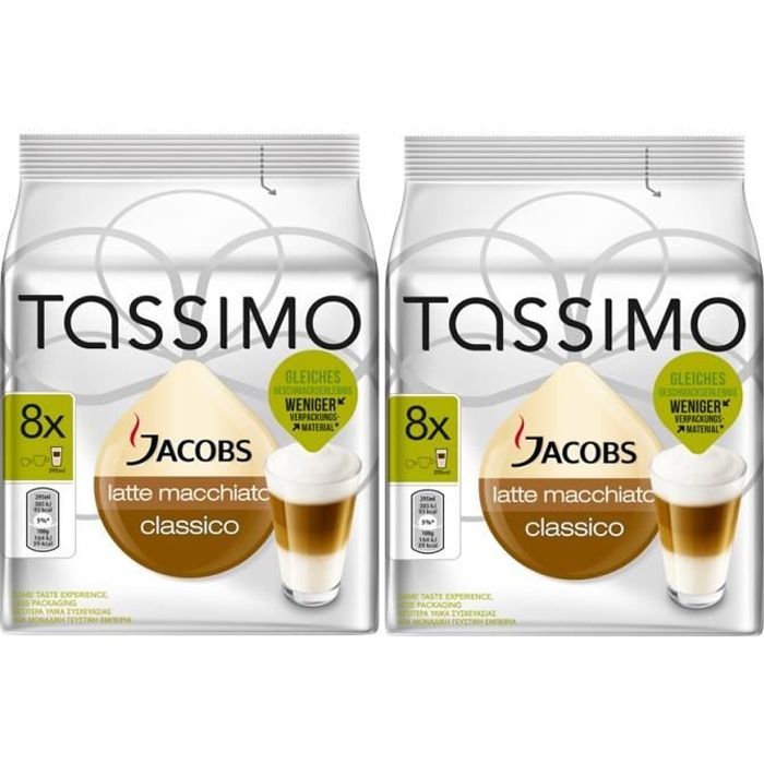 TASSIMO Jacobs Latte Macchiato Classico 16 Dosettes