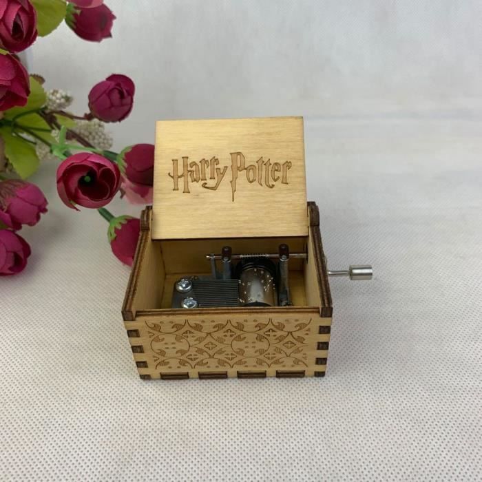 Main en bois manivelle et la boîte à musique à propos de Harry Potter(couleur primaire)