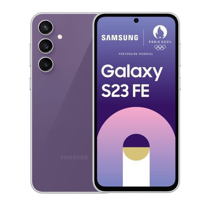 Smartphone - SAMSUNG - S23 FE - 128 Go - 8 Go RAM - 64 Violet 5G - Version US