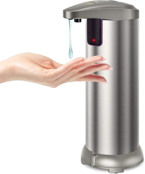 Distributeur De Savon Automatique Mural Rechargeable Par Usb Avec