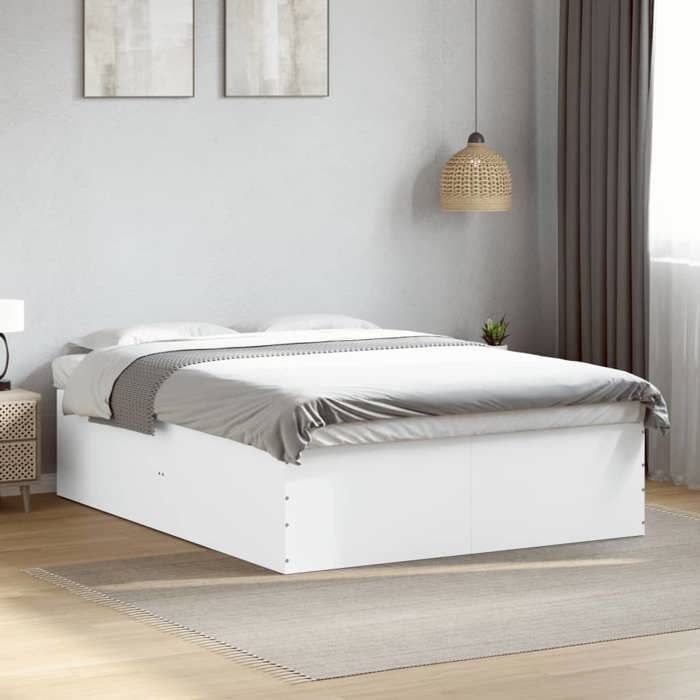 vidaXL Cadre de lit sans matelas blanc 160x200 cm 3280909