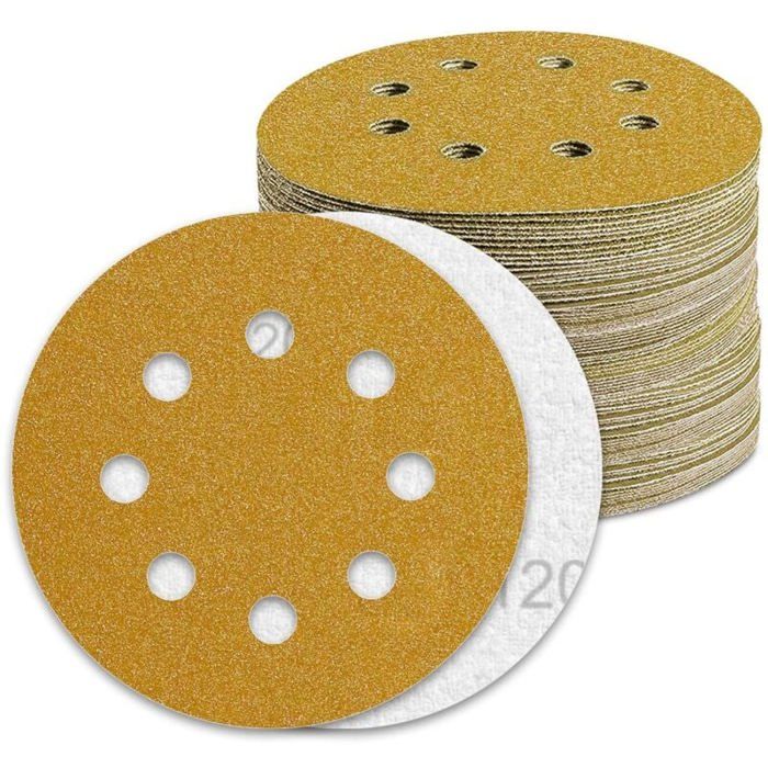 Lot De 24 Disques Abrasifs 125 Mm - Grains 1000 à 5000 Pour Ponçage Fin Carrosserie, Métal, Bois (avec Velcro)