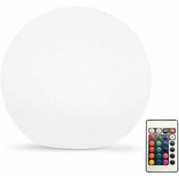 Lampe de jardin à LED en forme de boule lumière étanche pour terrasse pelouse avec télécommande LED dextérieur lumineuse et col