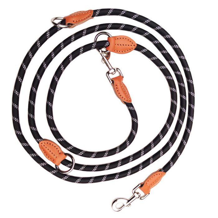 Meilleurs prix pour Laisse double pour grands chiens, laisse réglable pour chien-1.3*200CM