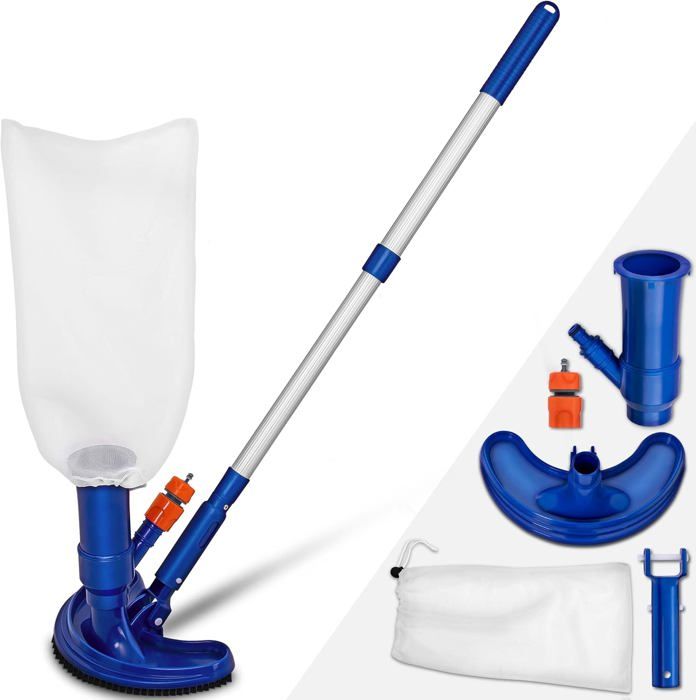 Tête D'Aspirateur Piscine 14 Pouces Avec Brosse - Kit Remplacement PVC Robuste