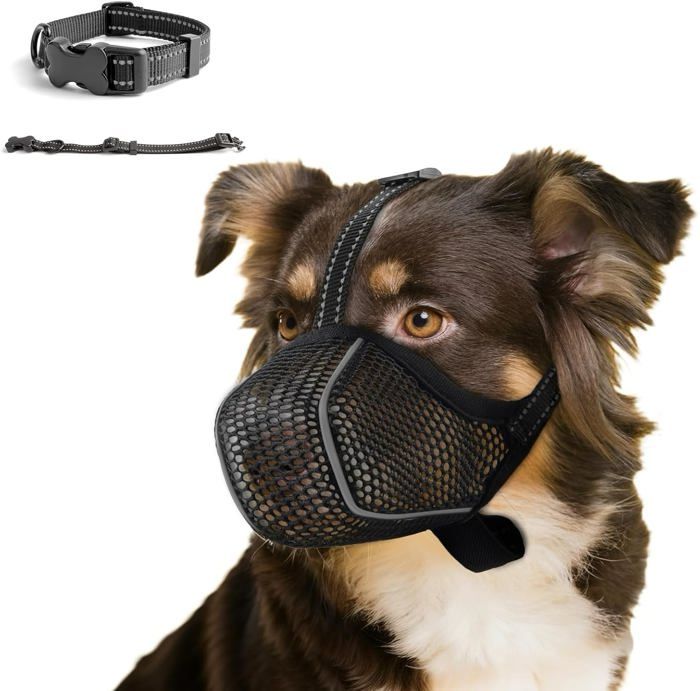 Comparer les prix de Muselières pour Chiens Anti-Grignotage Colliers pour Chiens Convient Animaux de Compagnie de Taille Moyenne/Grande(XL)
