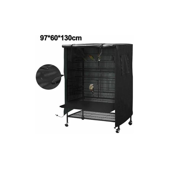 Comparer les prix de Housse de protection impermable pour cage oiseaux grande taille lavable coupe-vent et anti-poussire noire Label