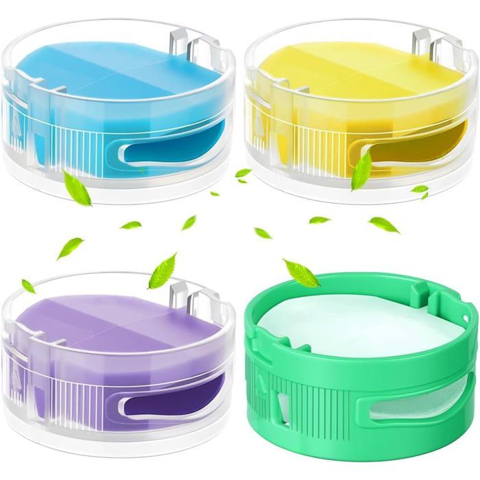 Lot de 4 Cartouches Anti-odeurs pour Shark Purificateur Air pour Aspirateur HZ3002/IZ862H/IZ562H/AZ3002 4 Saveurs Différentes