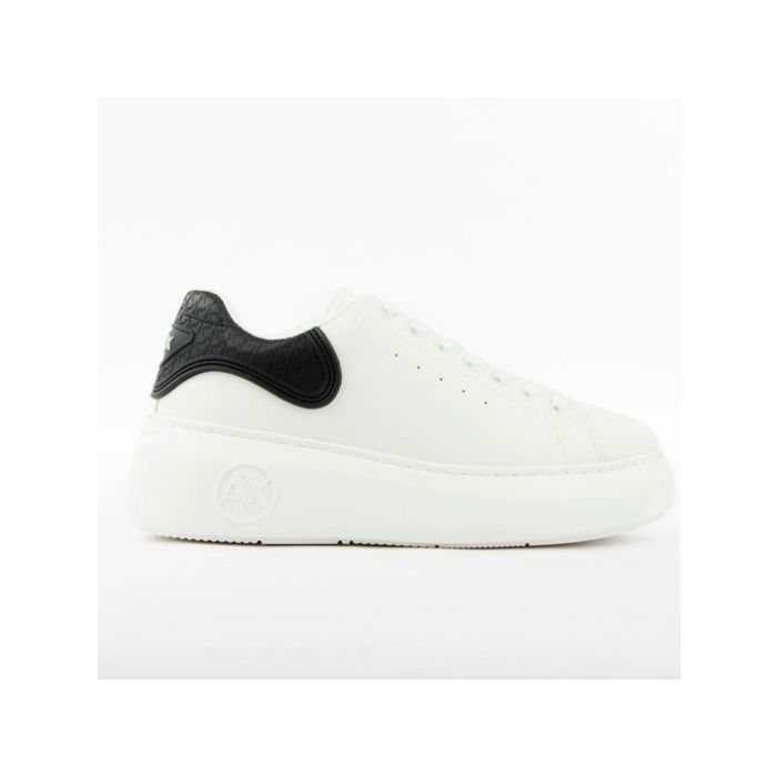 Armani Exchange Basket Armani Exchange Femme Signature AX Blanc Synthétique