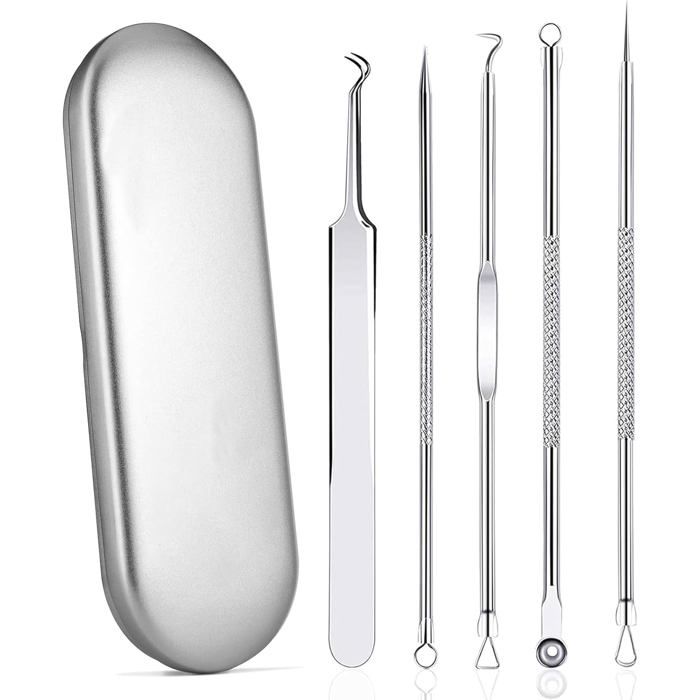 4 Pcs Pimple Pimple Comedone Acné Extracteur Remover Outil Set B03A01