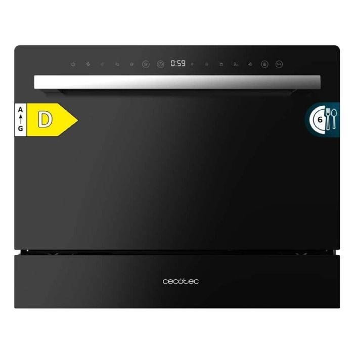 Cecotec Lave-vaisselle 6 couverts Bolero Aguazero 2400 Black Glass - Cecotec