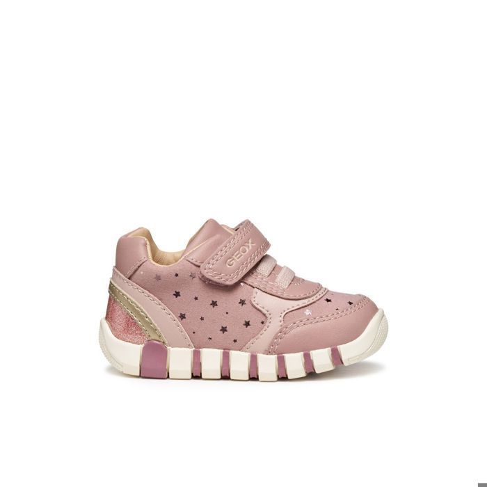 Baskets bébé fille Geox Iupidoo - antique rose/platinu