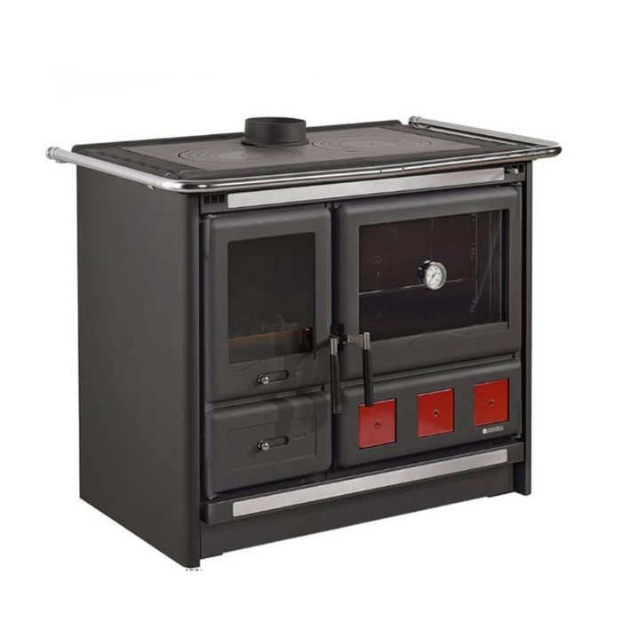 Cuisini&egrave;re &agrave; bois 11kw noir anthracite - ROSAXXL.16ACIERNOIRANTHRA - NORDICA EXTRAFLAME