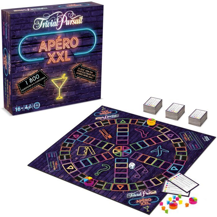 Jeu D'ambiance Winning Moves Trivial Pursuit Apéro XXL – 1800 Questions Pour 2 Joueurs Minimum - vue 2