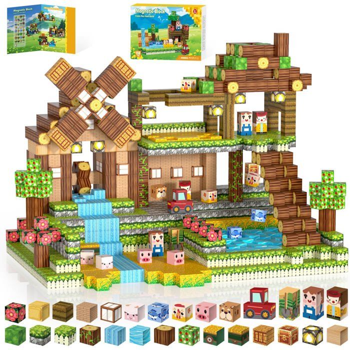 Bloc de Construction Magnétique Kryzomat 150 PCS - Jouet Éducatif 3+ Ans
