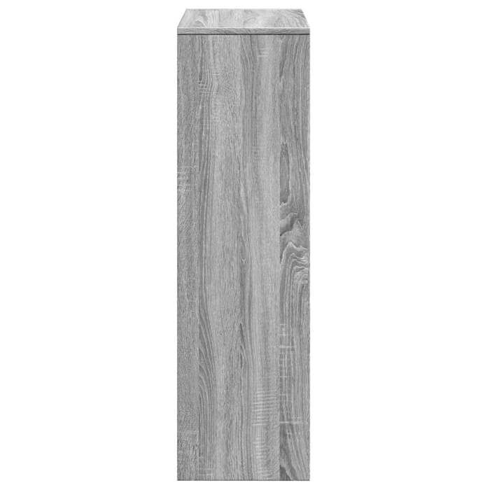 Cabinet de Livre SOLOMOON CHIC Étagère séparatrice de pièce à 3 niveaux - Pour salon/bureau - sonoma gris 99x29x99cm BB1081