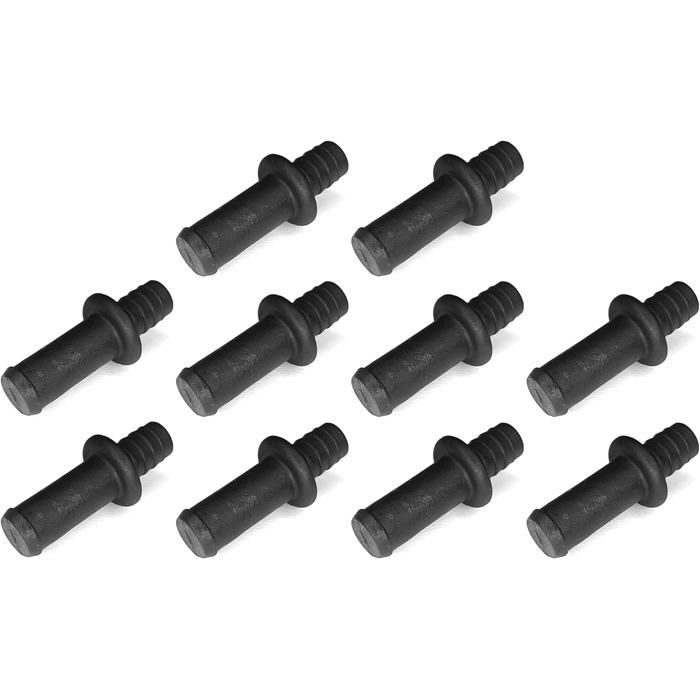 10x Tenon 11mm Embout pour Support de Latte lit Matelas sommier pion Insert Tige Plastique connecteur