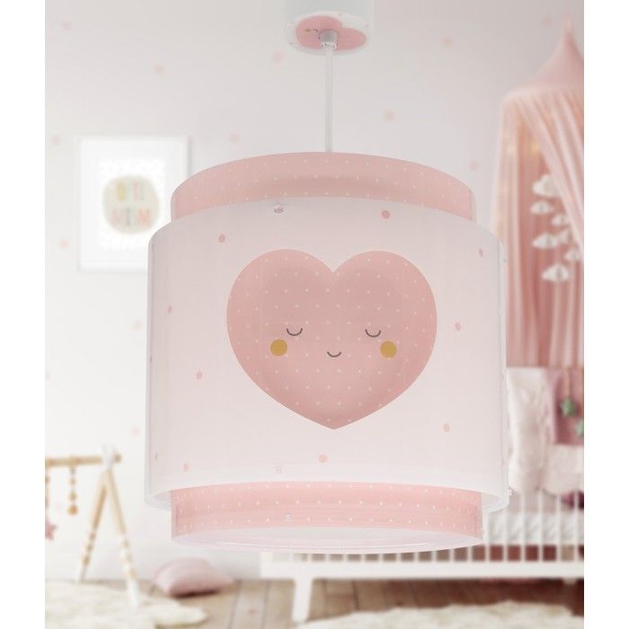 Dalber Lustre et lampe suspension enfant Baby Dreams Coeur rose enfants