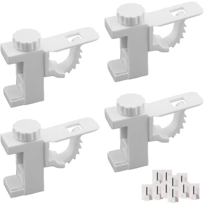 4 supports tringle dressing sans perçage ABS réglables dressing salle maquillage bureau étagères