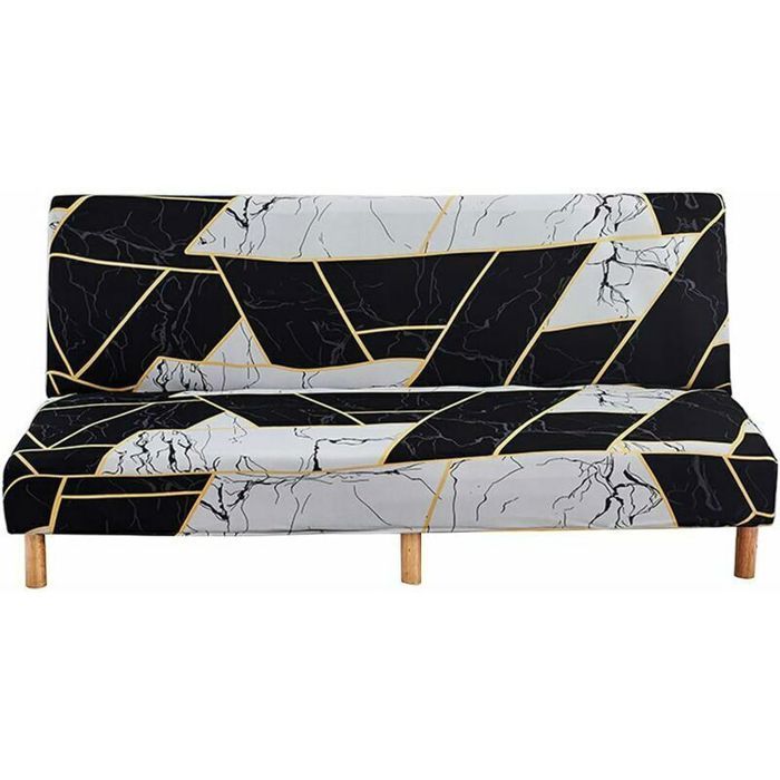Housse canapé clic clac sans bras extensible élastique housse pour canapé-lit sans accoudoirs