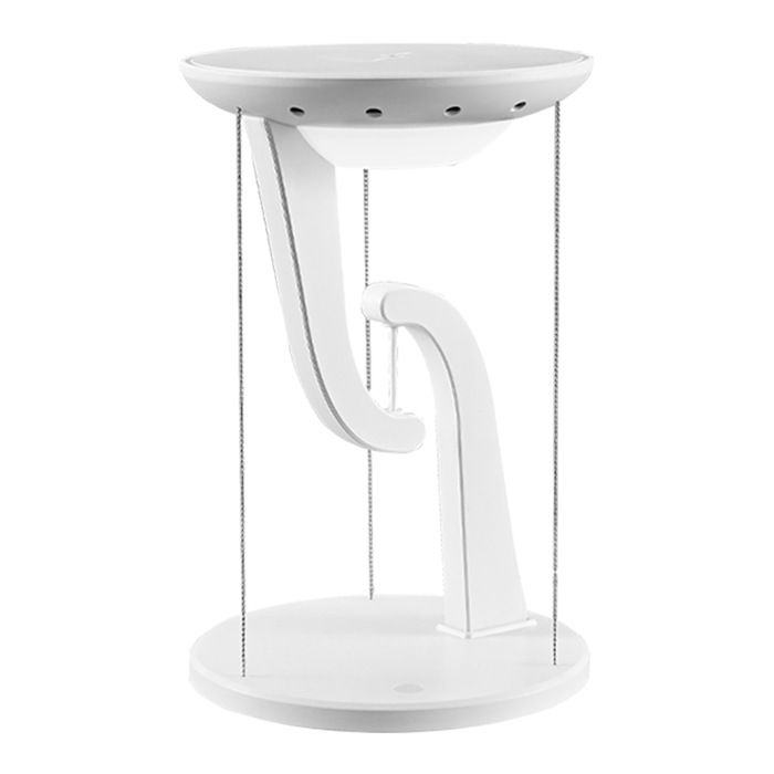 Lampe dambiance anti-gravité blanche avec chargeur sans fil rapide pour téléphone veilleuse LED décorative