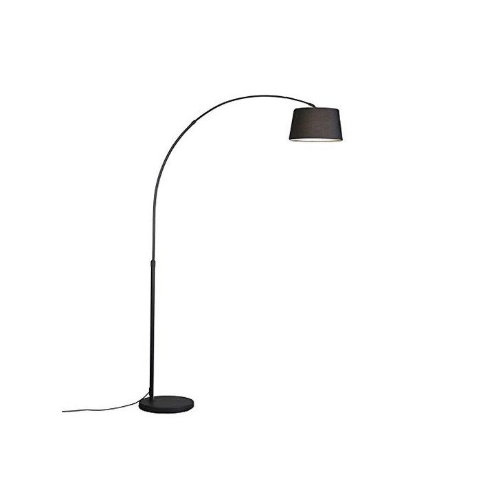 arc - Lampe arquée - 1 lumière - H 1700 mm - Noir - Moderne - éclairage intérieur - Salon