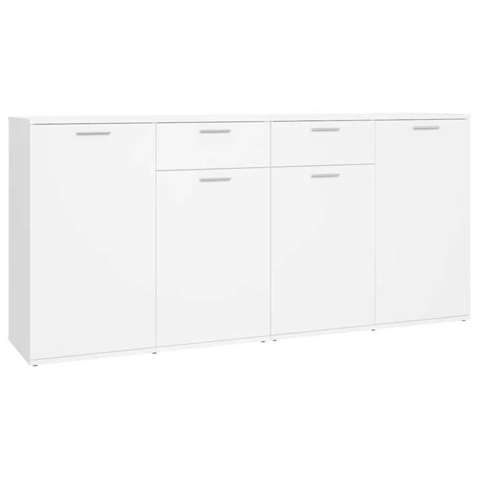 {Soldes d’été} - Blanc - Buffet & bahut - Buffet Blanc 160 x 36 x 75 cm - bois dingénierie - organisateur de salon EU684697417