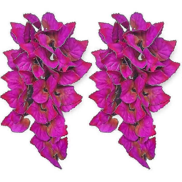 Plantes pour reptiles lot de 2 plantes suspendues pour terrarium avec ventouses compatibles avec les terrariums pour reptiles.