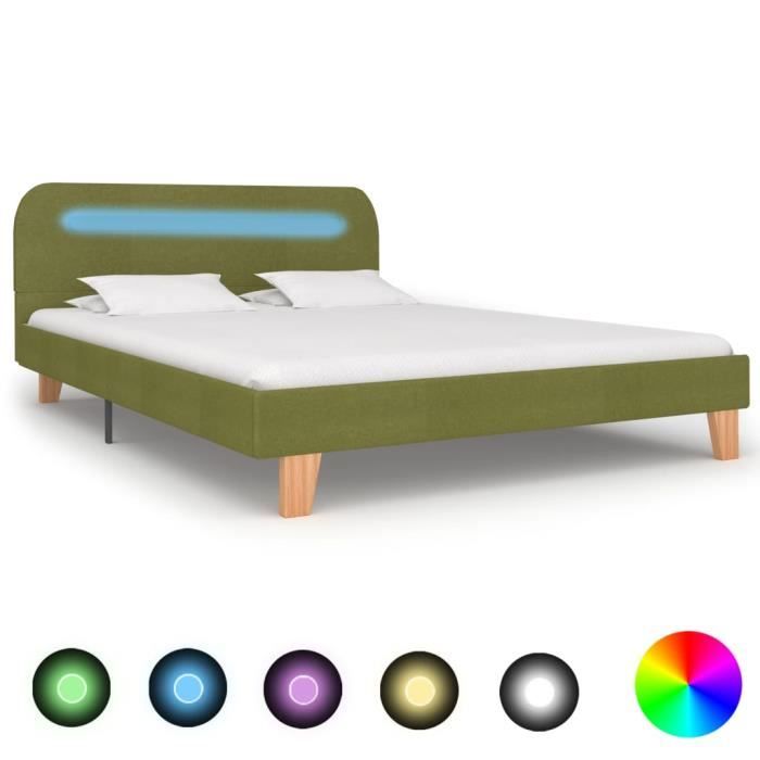 Cadre lit double 140x200 : Élégance Gris & Confort ZenPur