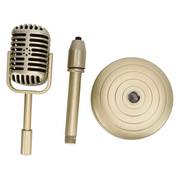 Set De 2 Microphones Miniatures – Modèle Vintage Métal Pour Maison De Poupée 1/6 Ou 1/12 – Accessoire Déco Scène Et Collection – Cadeau Créatif