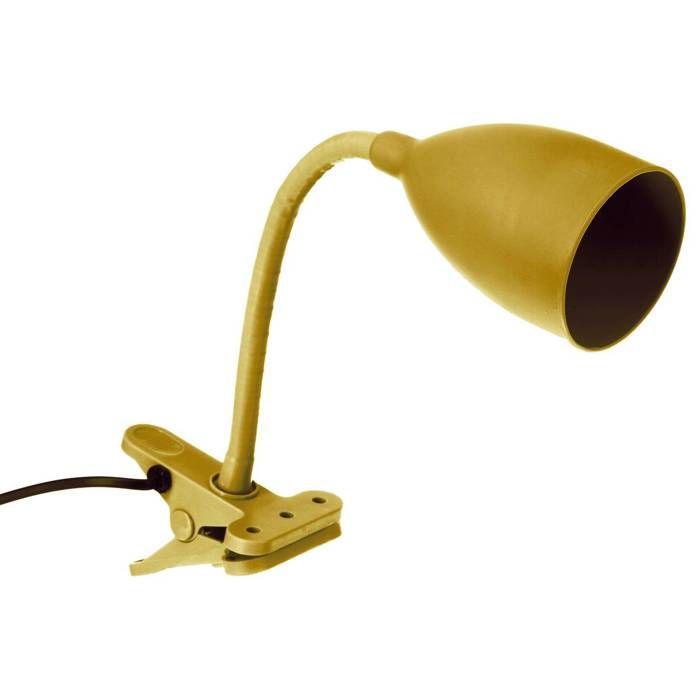 Lampe pince Sily jaune moutarde H43cm - Atmosphera createur dinterieur