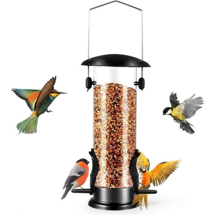 Mangeoire à oiseaux de jardin, maison d'oiseau en bois, cadeaux de