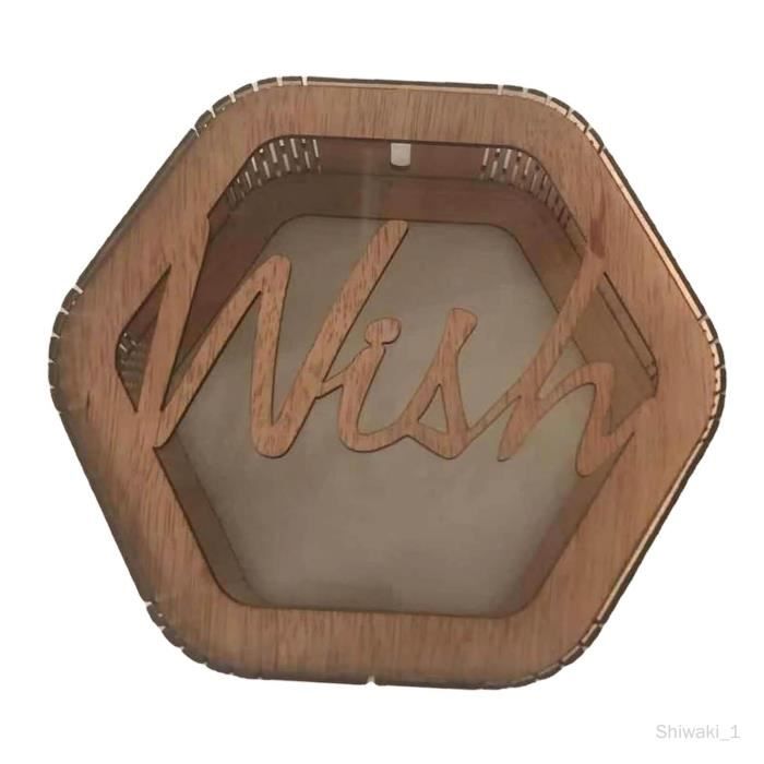 Boîte à Cartes De Mariage En Bois Rustique Alnicov Avec Serrure - Tirelire Pour Vœux Et Cadeaux
