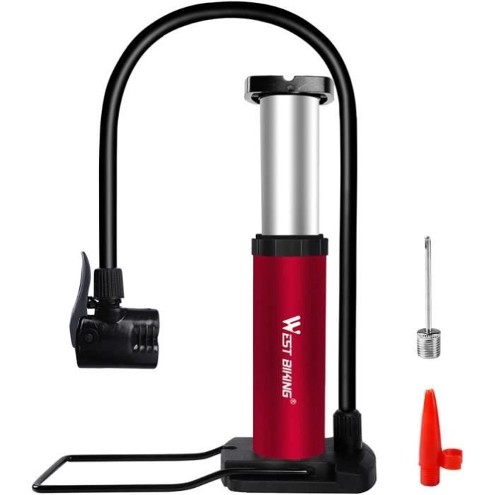 Pompe à Pied Pour Vélo, Pompe à Pied Pneumatique En Alliage D'aluminium