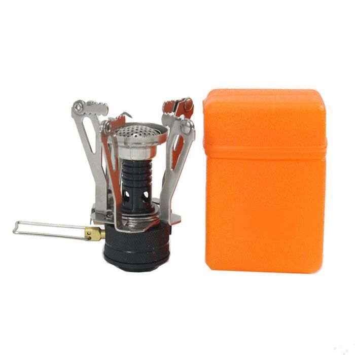 Réchaud à Gaz Pliant Coupe-vent - Mini Poêle De Camping Pour Randonnée Et Pêche