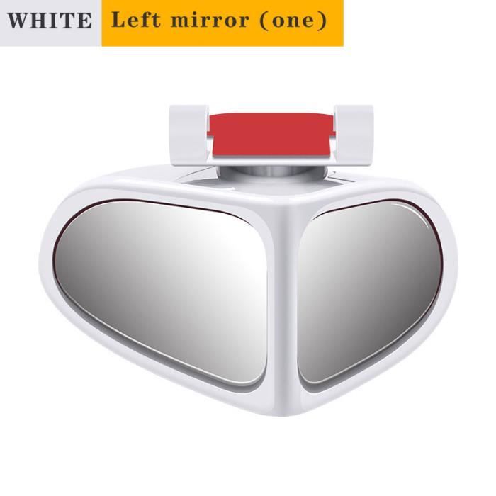 Rétroviseur D'Angle Mort Rotatif 360° - Petit Miroir Rond Voiture Avec Grande Vision Et Adhésif 3M